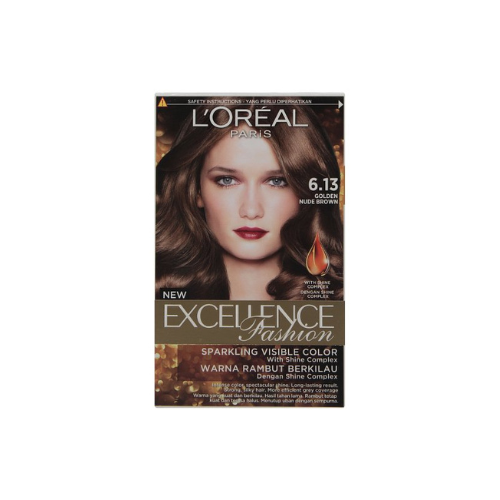 40g Loreal Exellence Fashion Golden Nude Brown 6.13