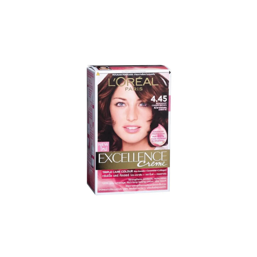 40g Loreal Excellence Creme Pro-K Mahogany Copper Brown 4.45