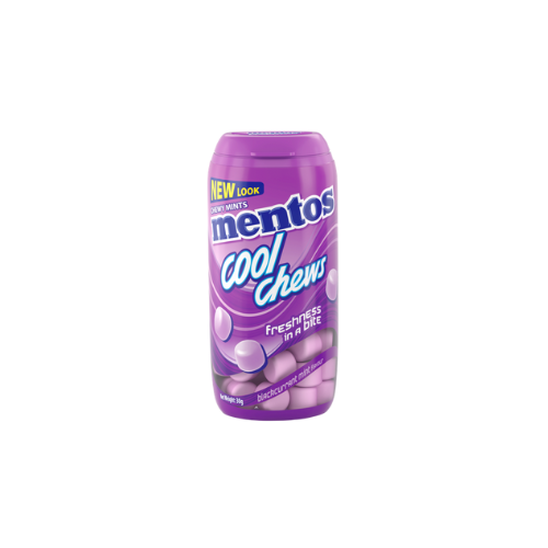 30g Mentos Cool Chews Bottle Blackcurrant Mint
