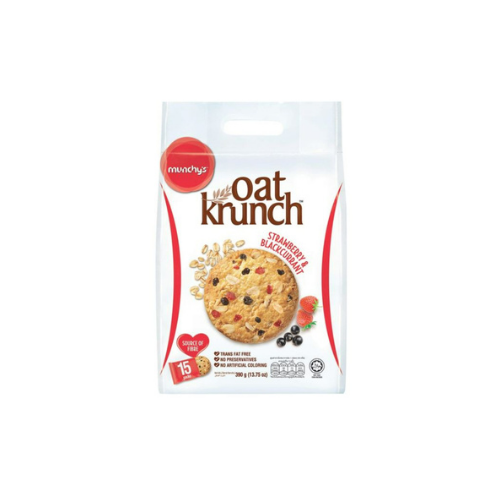 390g Munchy's Oat Krunch Strawberry & Blackcurrant