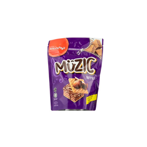 180g Munchy's Muzic Chocolate Hazelnut Cream Wafer Cubes