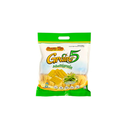 8x16g Snekku Grain 5 Multigrain Cracker Green Peas