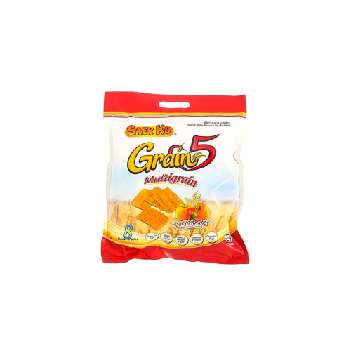 8x16g Snekku Grain 5 Multigrain Cracker Spicy Paprika