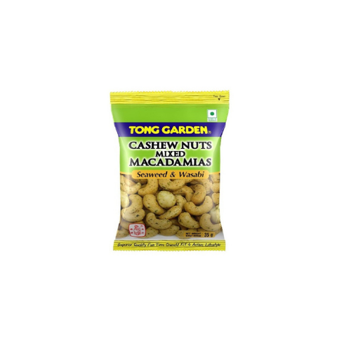 35g Tong Garden Cashew Mixed Macadamias Seaweed & Wasabi